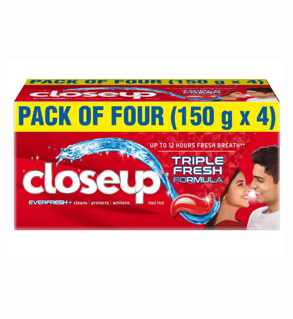 Closeup - Triple Fresh Formula Anti-Germ Gel Toothpaste Red Hot