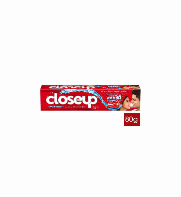 Closeup - Triple Fresh Formula Anti-Germ Gel Toothpaste Red Hot