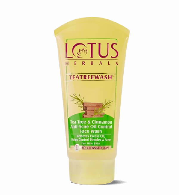 Lotus Tea Tree &Cinnamon AntiAcne Oil Control Face Wash லோட்டஸ் டீ ட்ரீ பேஸ் வாஷ் Nagercoil