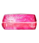 Carefree Super Dry Panty Liners – கேர்ஃப்ரீ சூப்பர் டிரை பேன்டி லின்னர்ஸ் (20 Pieces)