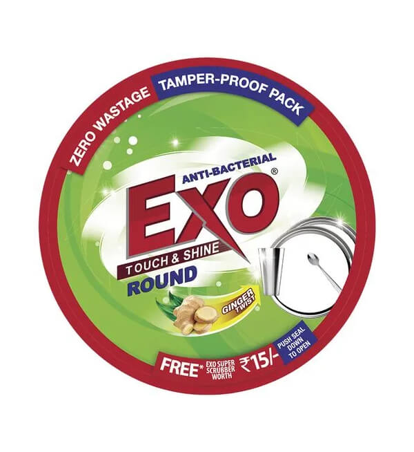 Exo Dish Wash - Round Anti Bacterial With Cyclozan