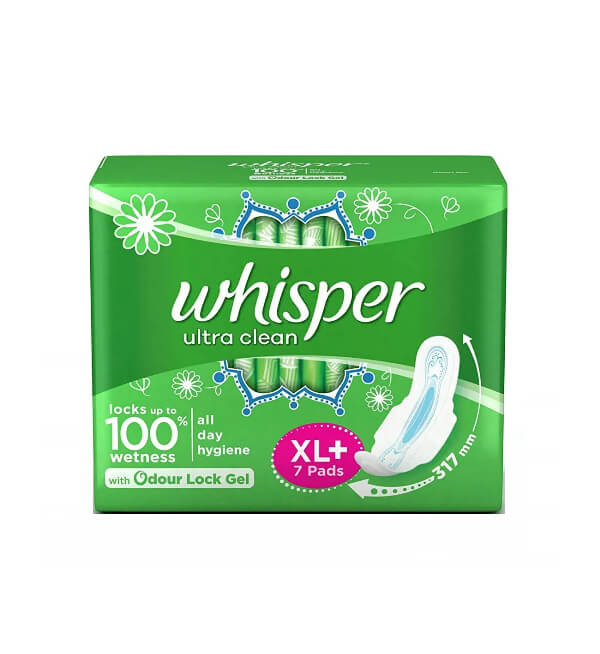 Whisper Ultra Wings Sanitary Napkin with Wings (XL+)