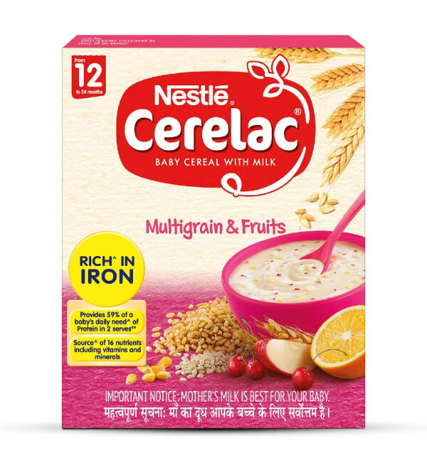 Nestle Cerelac Baby Cereal With Milk Multigrain And Fruits