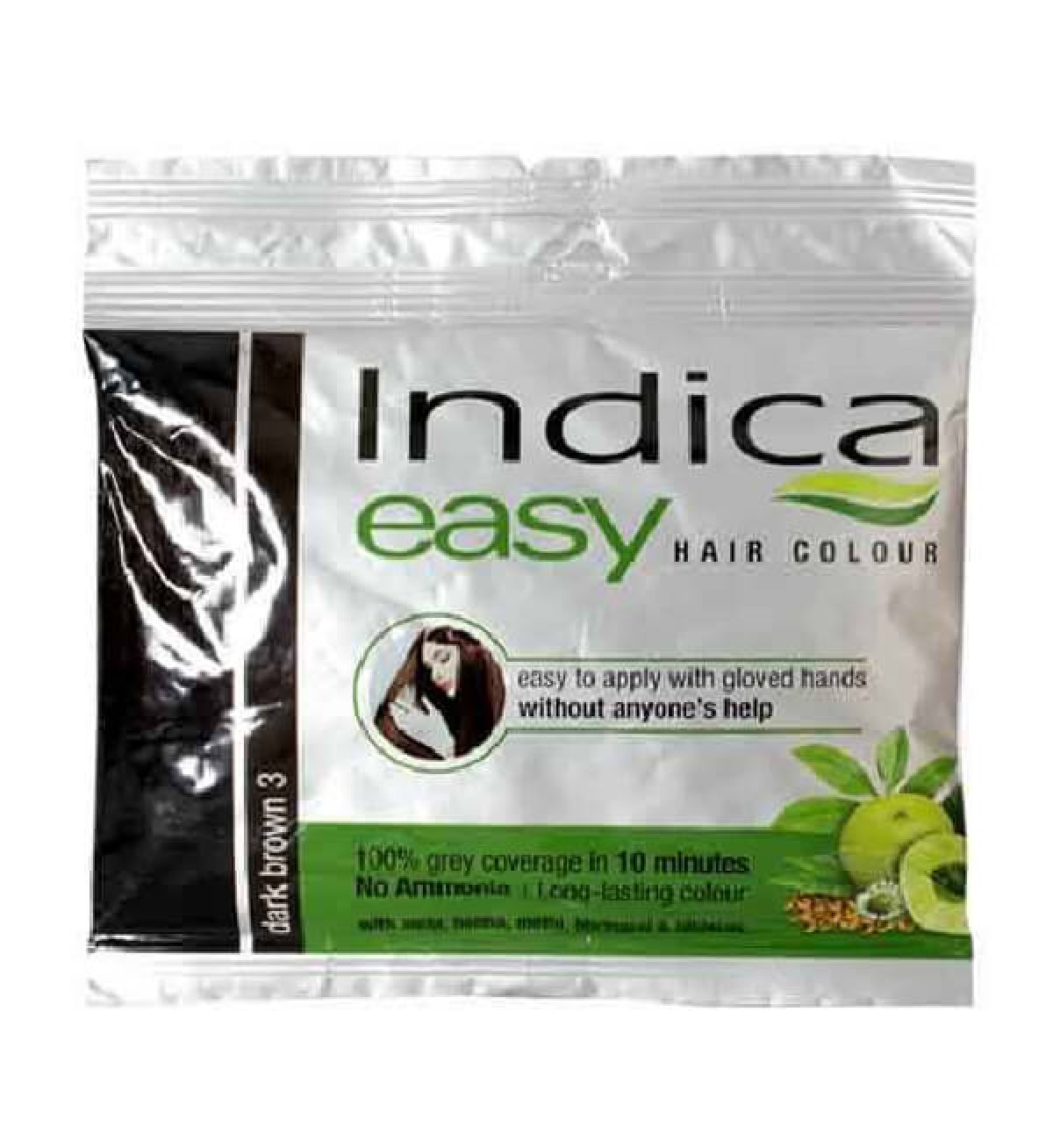 Indica Easy Hair Color Dark Brown - 3 - இண்டிகா ஈஸி ஹேர் கலர் டார்க்  பிரவுன் - 3 (25 ml) - Nagercoil Shopping App 